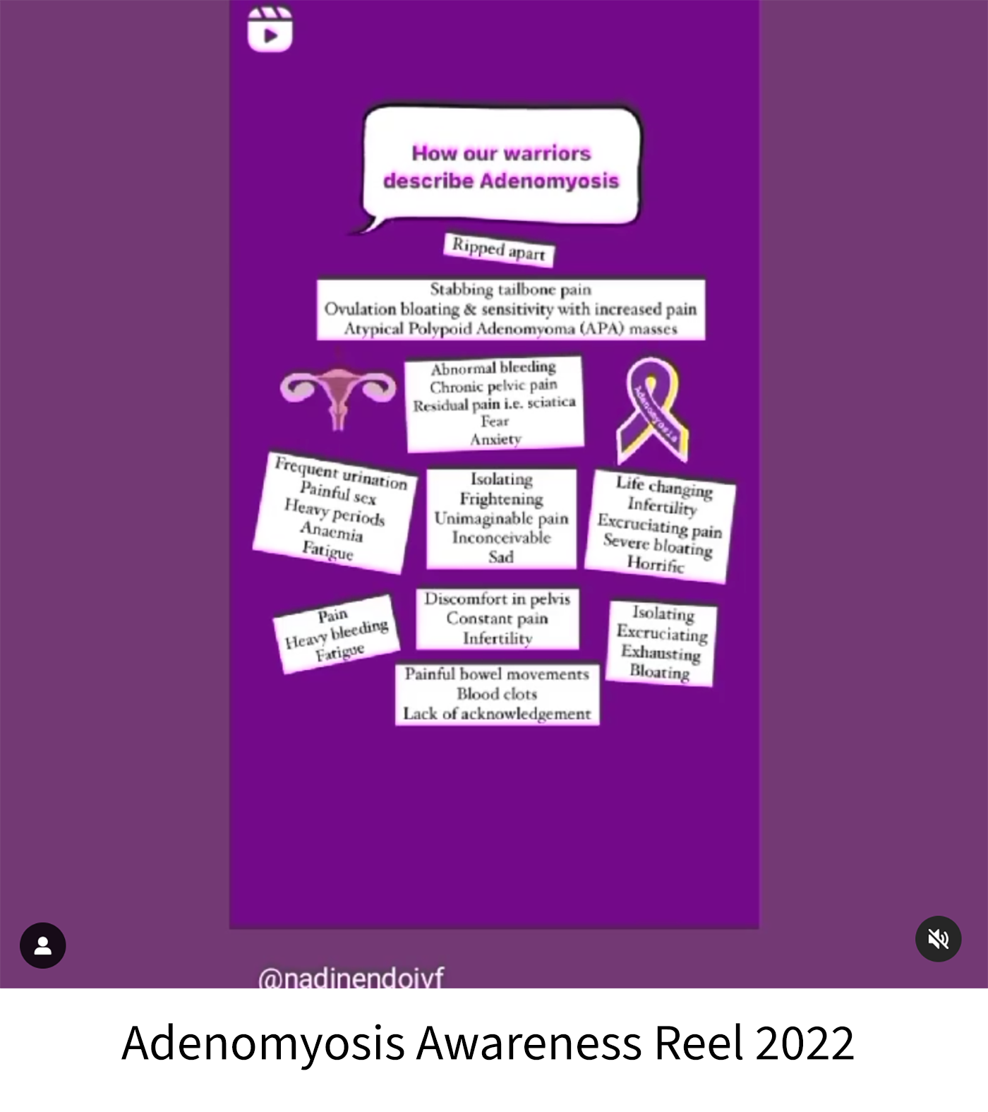 Adenomyosis Awareness Reel 2022